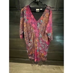 Anthropologie Edme & Esyllte Chromatique Dress Multicolor Knee Length